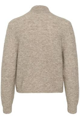 Gestuz DebbieGZ Cardigan Warm Sand Melange - hvittrad.no