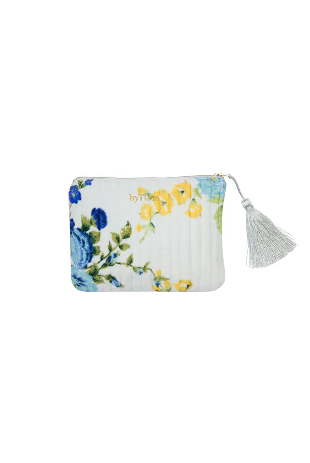 byTiMo Zipper Pouch Velvet Midsummer - hvittrad.no