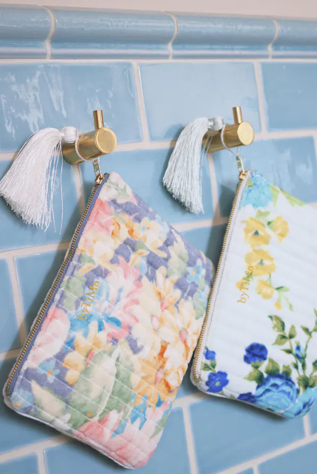 byTiMo Zipper Pouch Velvet Midsummer - hvittrad.no