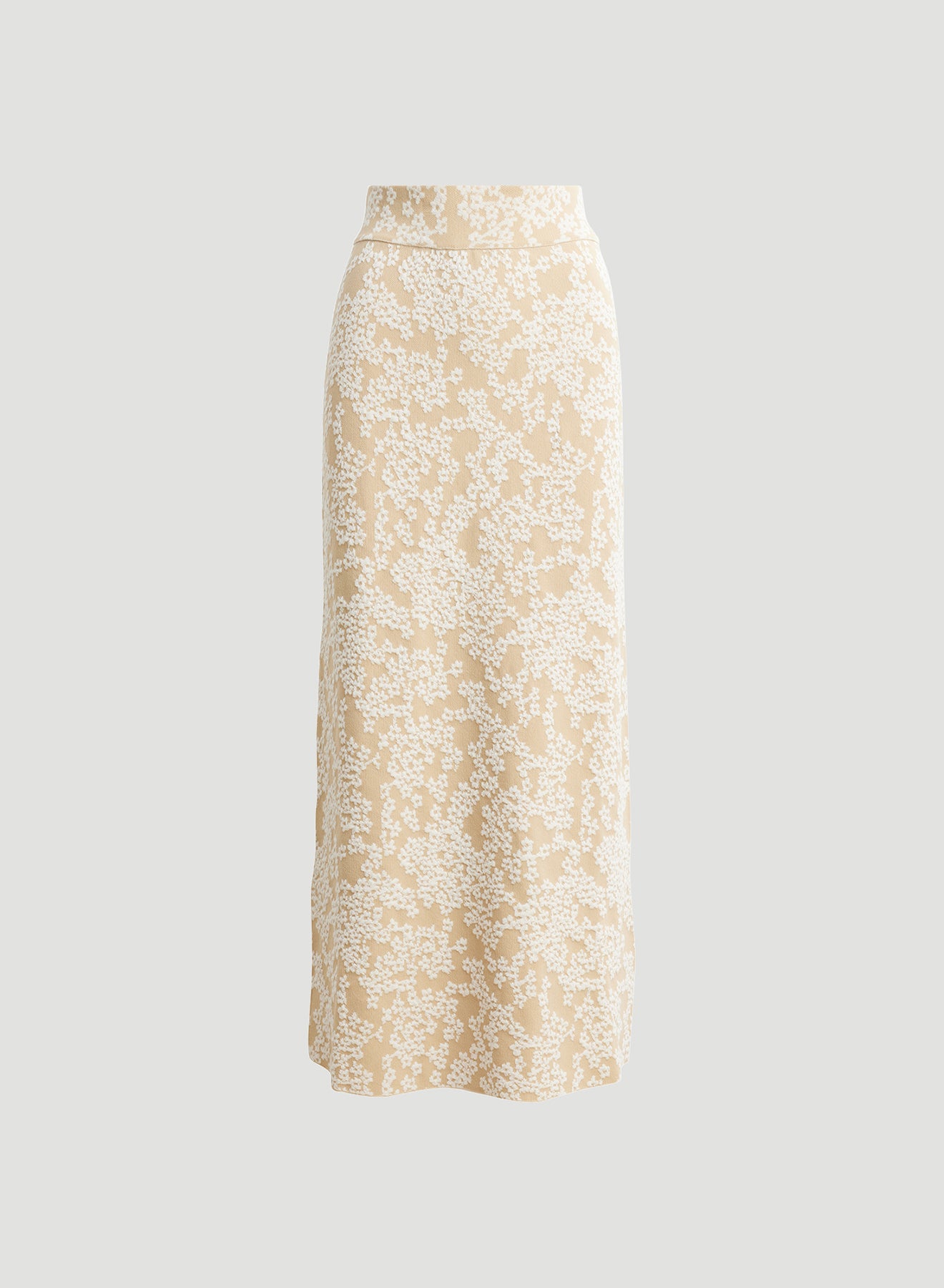 Holzweiler Tine Jacquard Knit Skirt Beige Mix - hvittrad.no