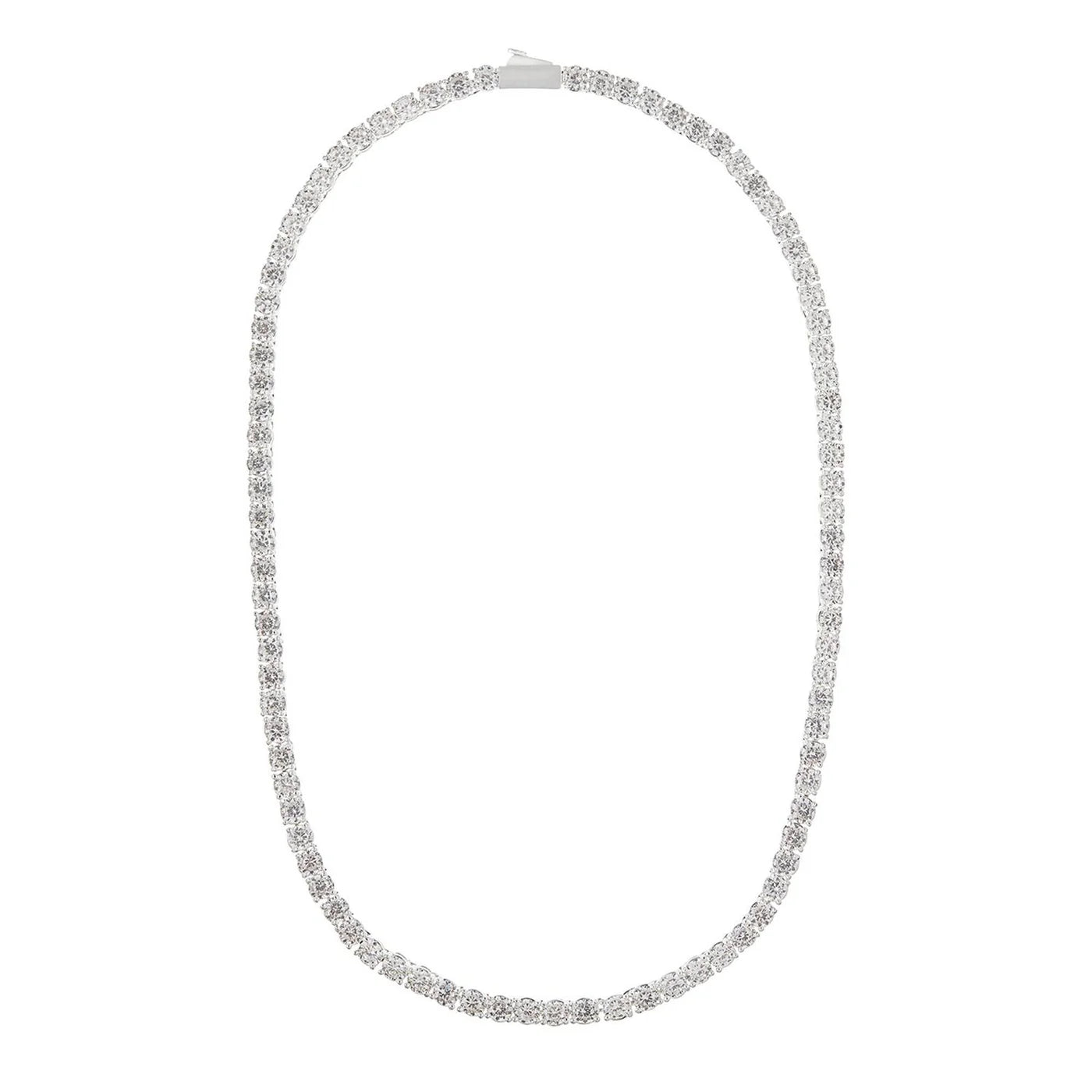 Orelia Tennis Necklace Silver - hvittrad.no
