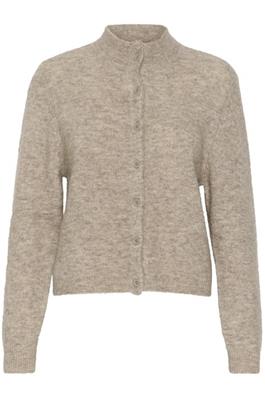 Gestuz DebbieGZ Cardigan Warm Sand Melange - hvittrad.no