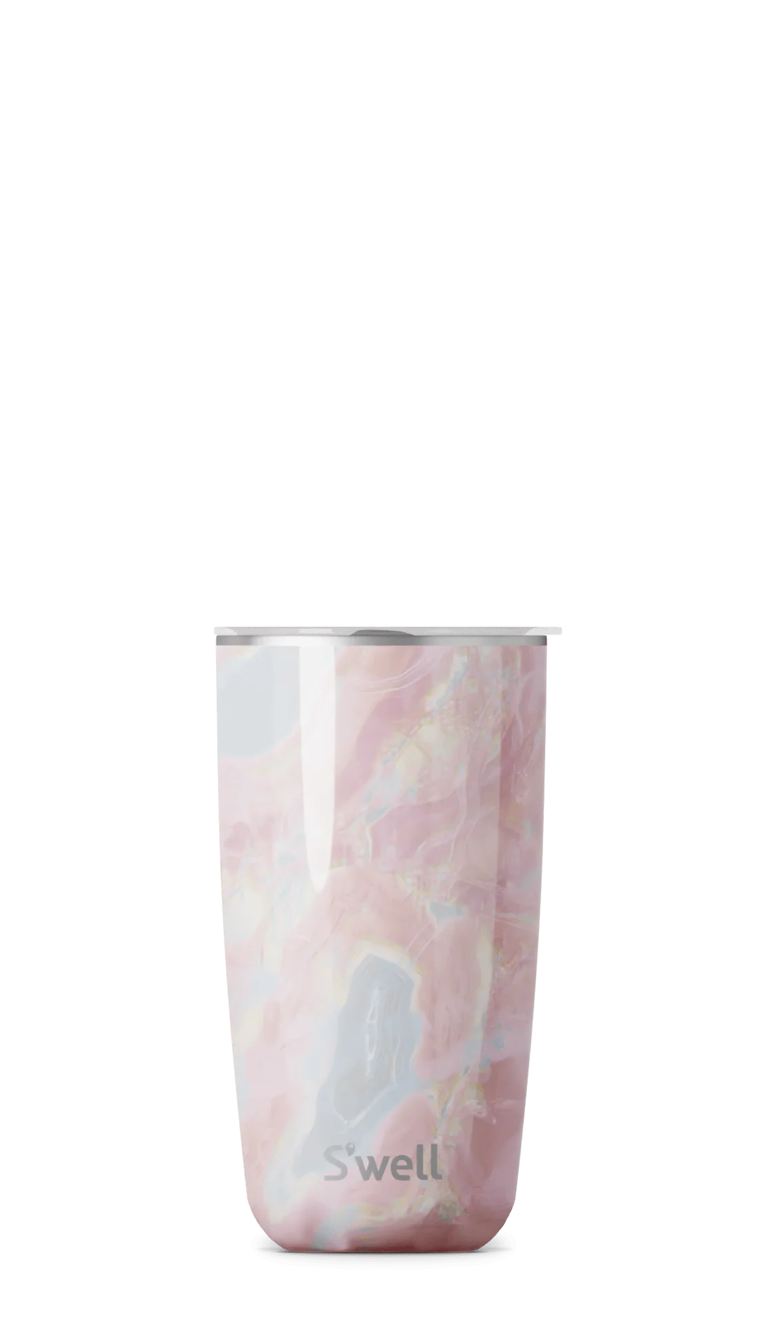 Geode Rose Tumbler with Lid 18oz