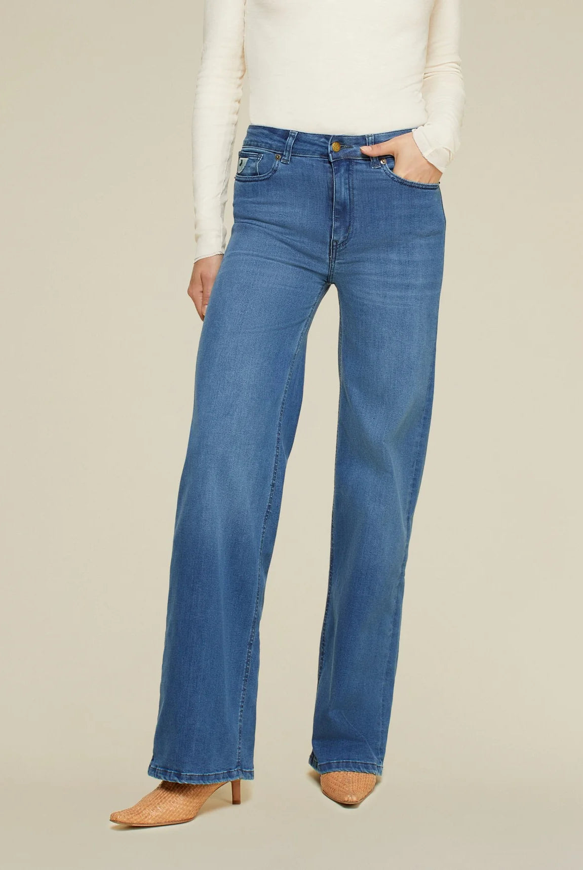 Lois Palazzo 5454 Leia Teal - Teal Stone - hvittrad.no