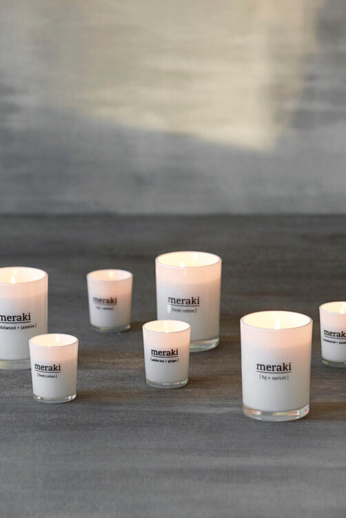 Meraki Scented Candle - Sandalwood & Jasmine 15g - hvittrad.no