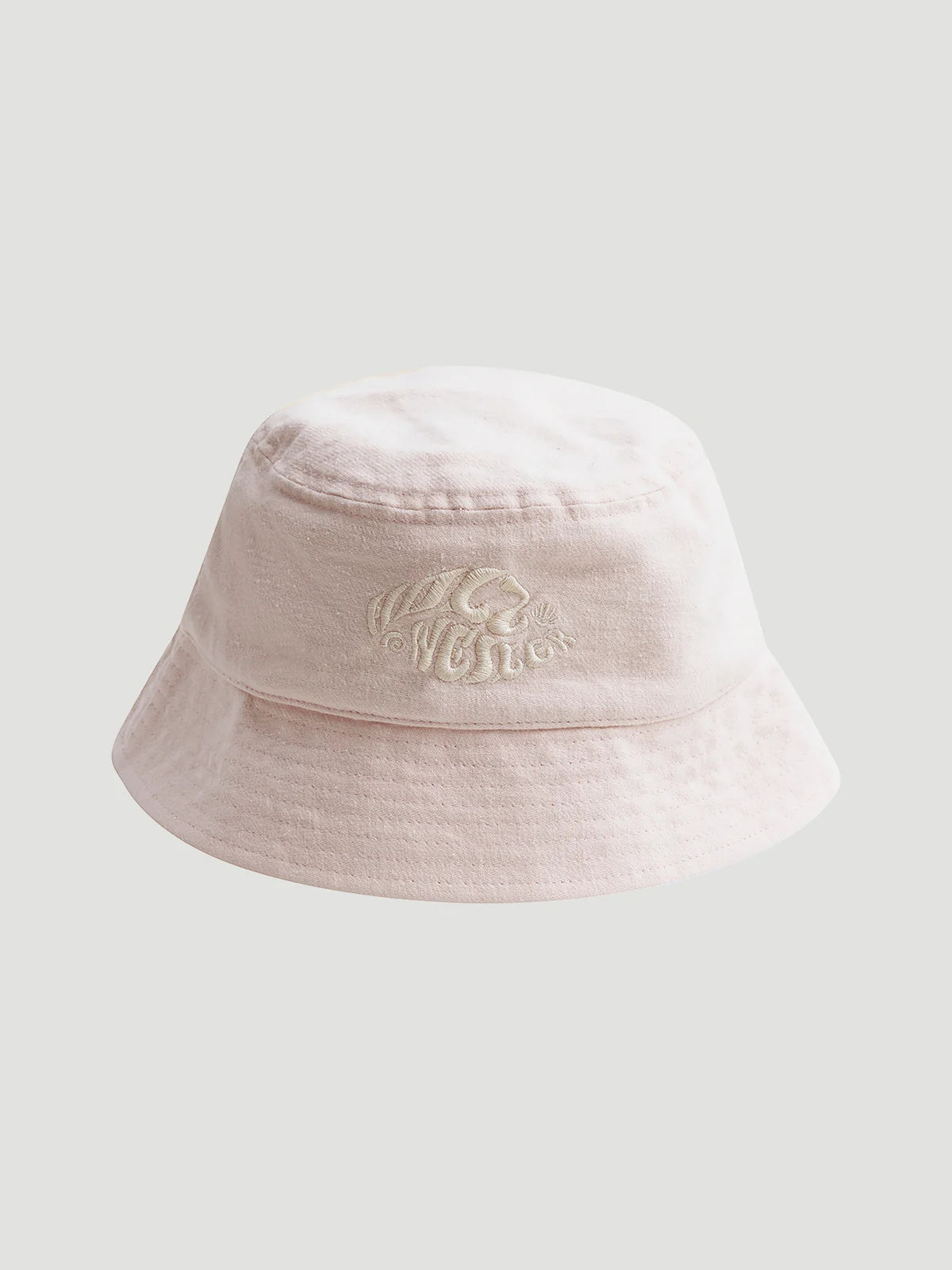 Pafe Linen Logo Bucket Hat Lt. Pink