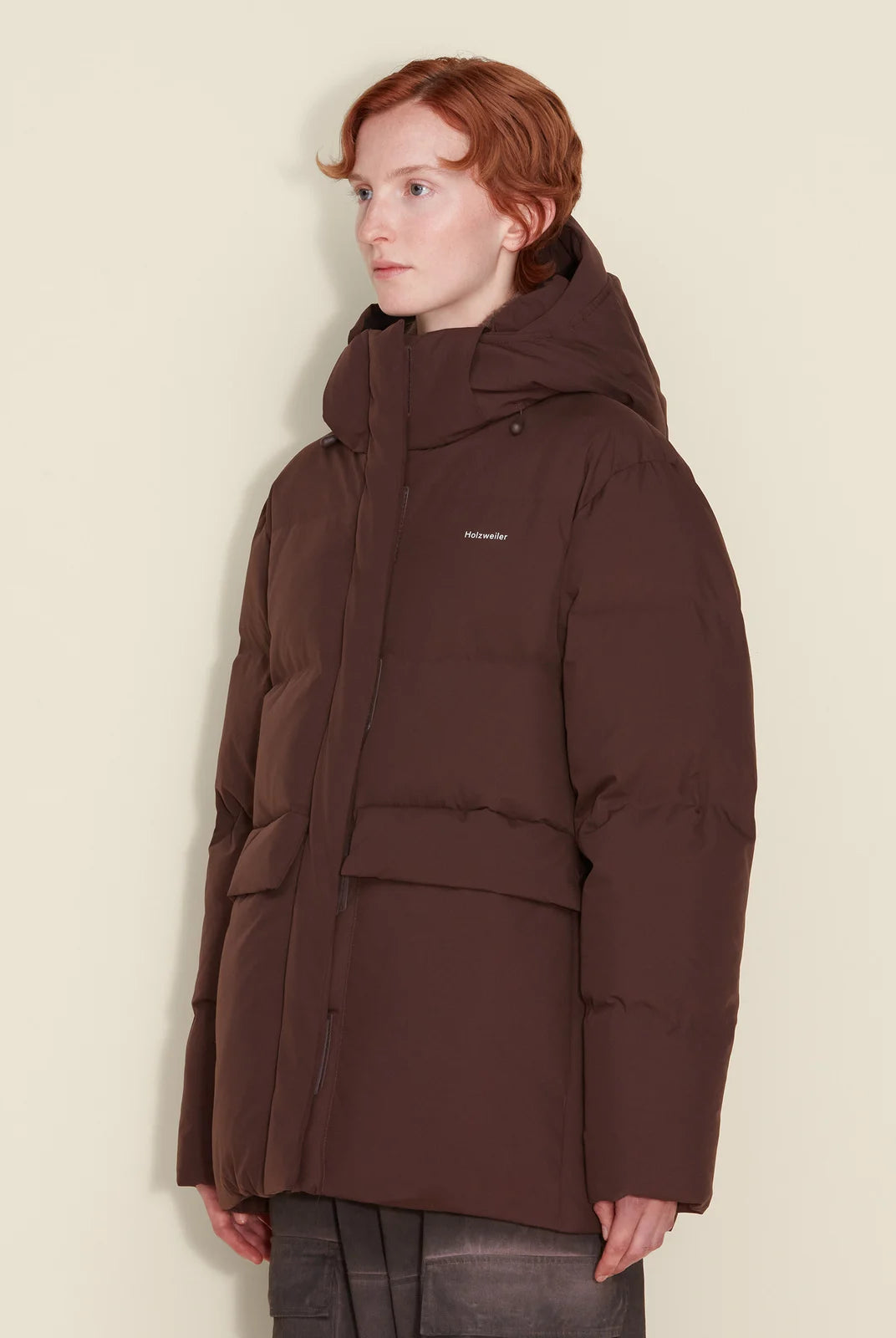 Holzweiler Besseggen Down Jacket Dk. Brown - hvittrad.no