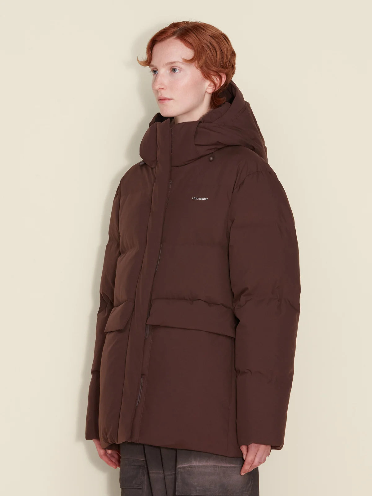 Holzweiler Besseggen Down Jacket Dk. Brown - hvittrad.no