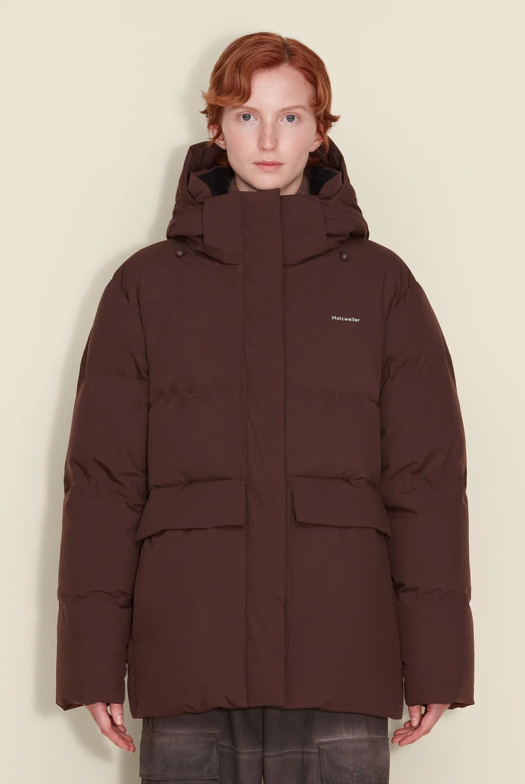 Holzweiler Besseggen Down Jacket Dk. Brown - hvittrad.no