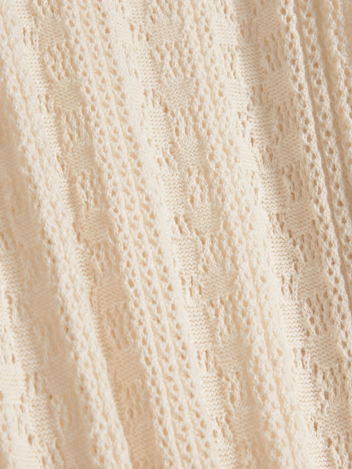Holzweiler Thiril Crochet Knit Trouses White - hvittrad.no