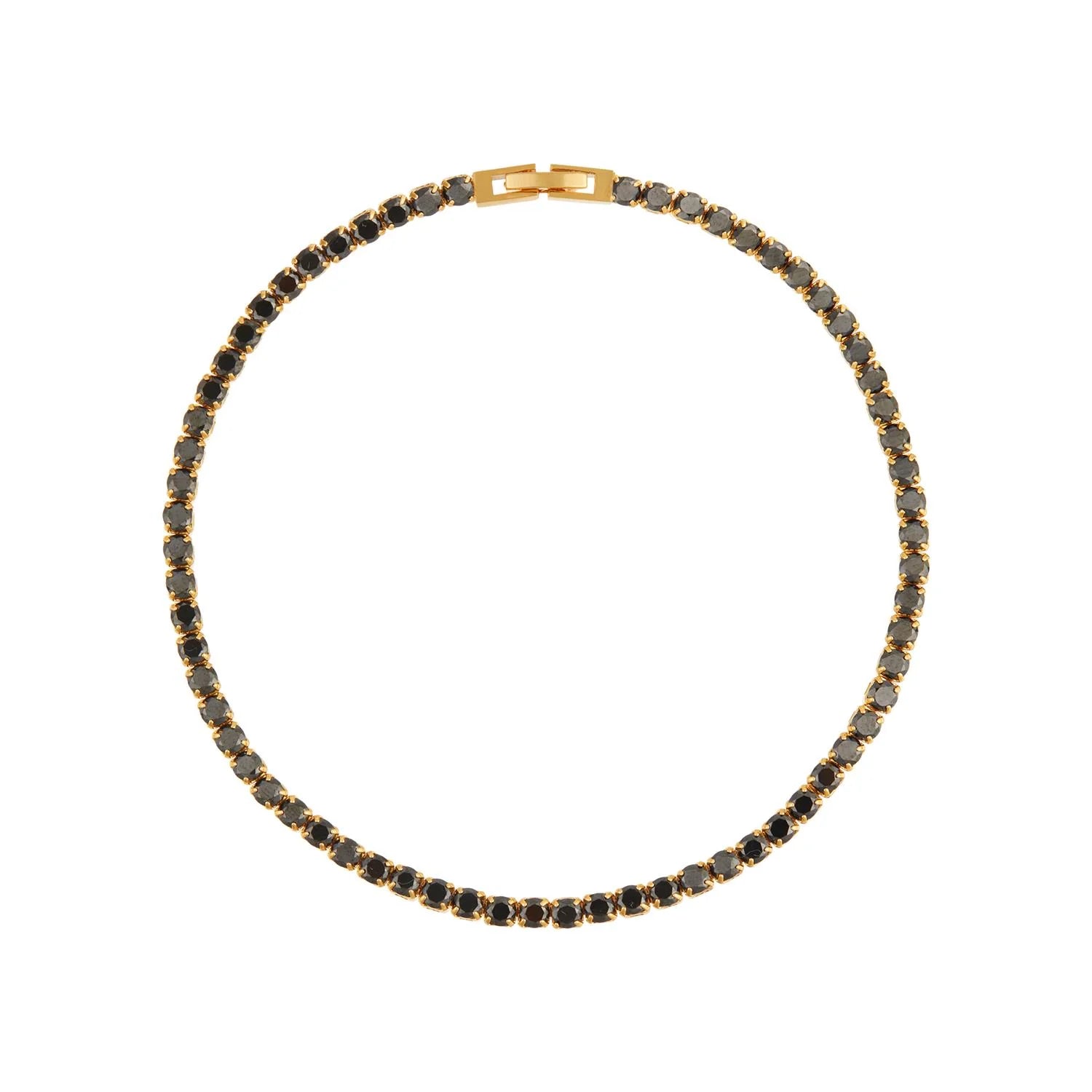 Orelia Tennis Bracelet Black - hvittrad.no