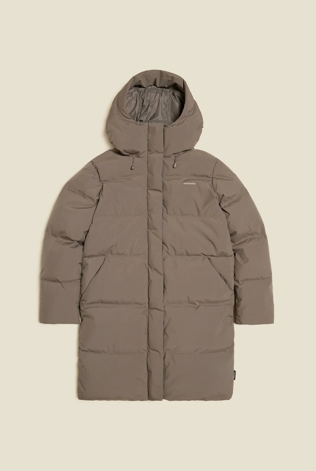 Holzweiler Loen Down Jacket Taupe - hvittrad.no