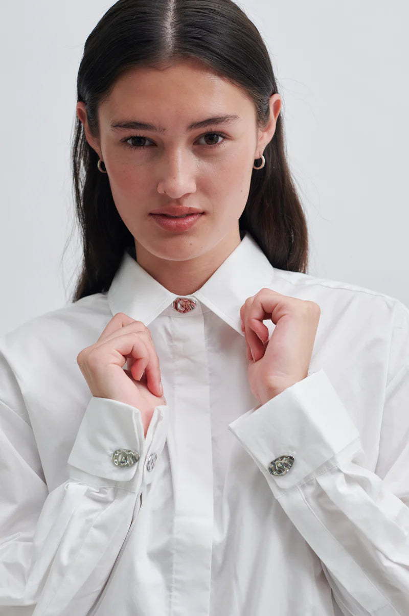 Second Female Occasion New Shirt White - hvittrad.no