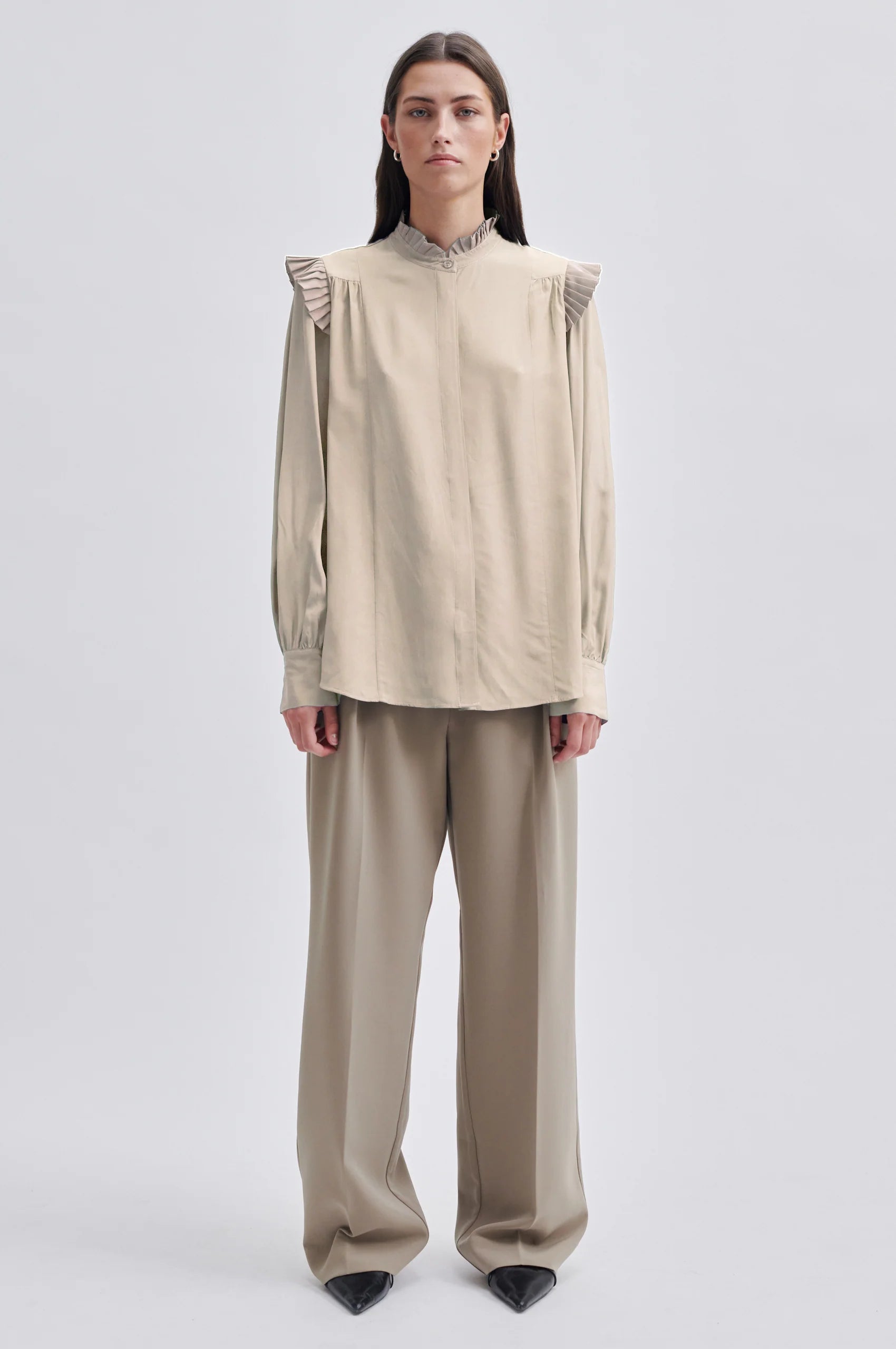 Second Female Kaia Shirt French Oak - hvittrad.no