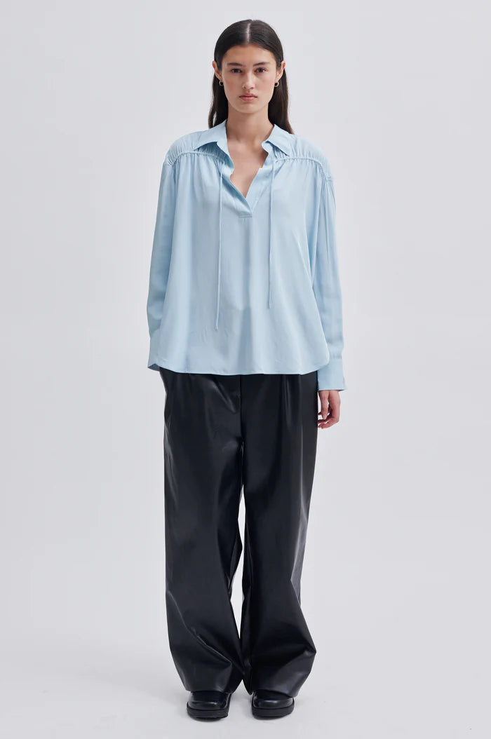 Second Female Cibelle Tunic Blouse Starlight Blue - hvittrad.no