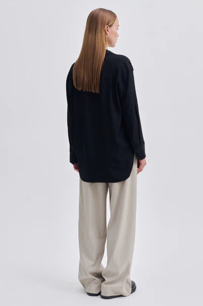 Second Female Cibelle Tunic Blouse Black - hvittrad.no