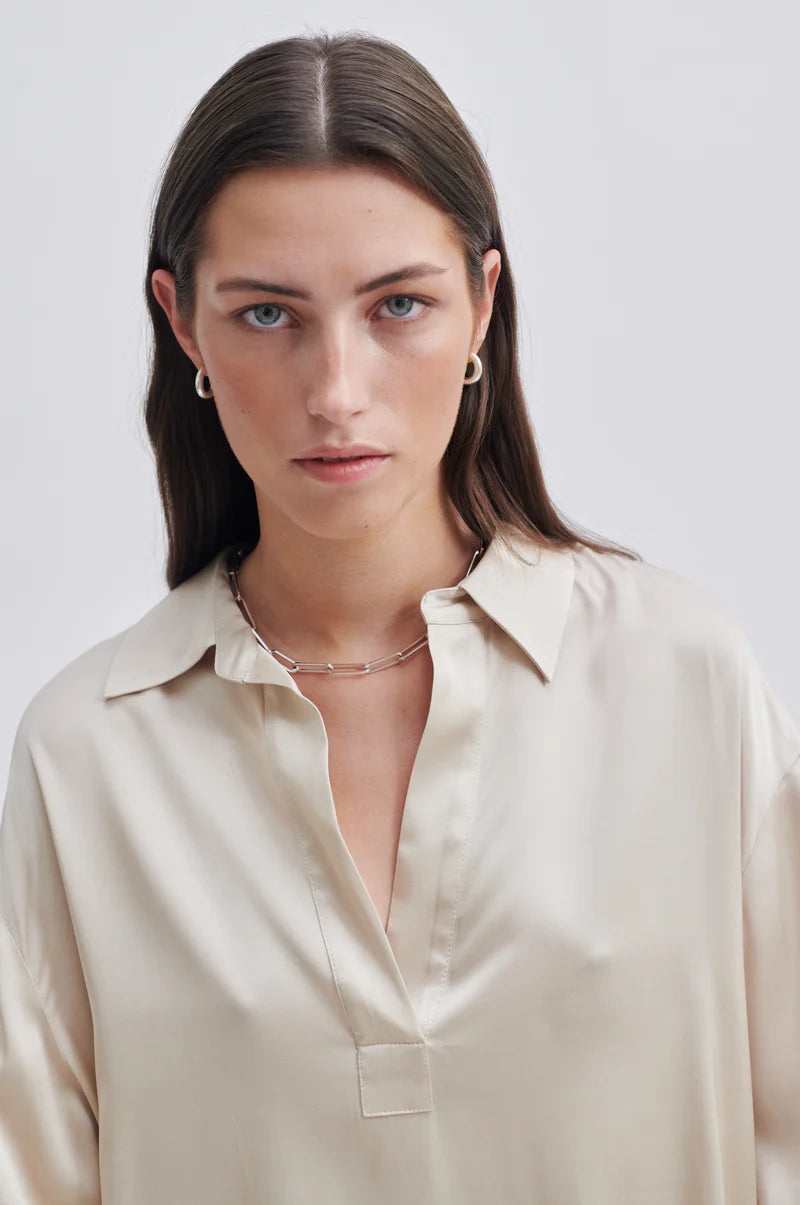 Second Female Galla Blouse French Oak - hvittrad.no