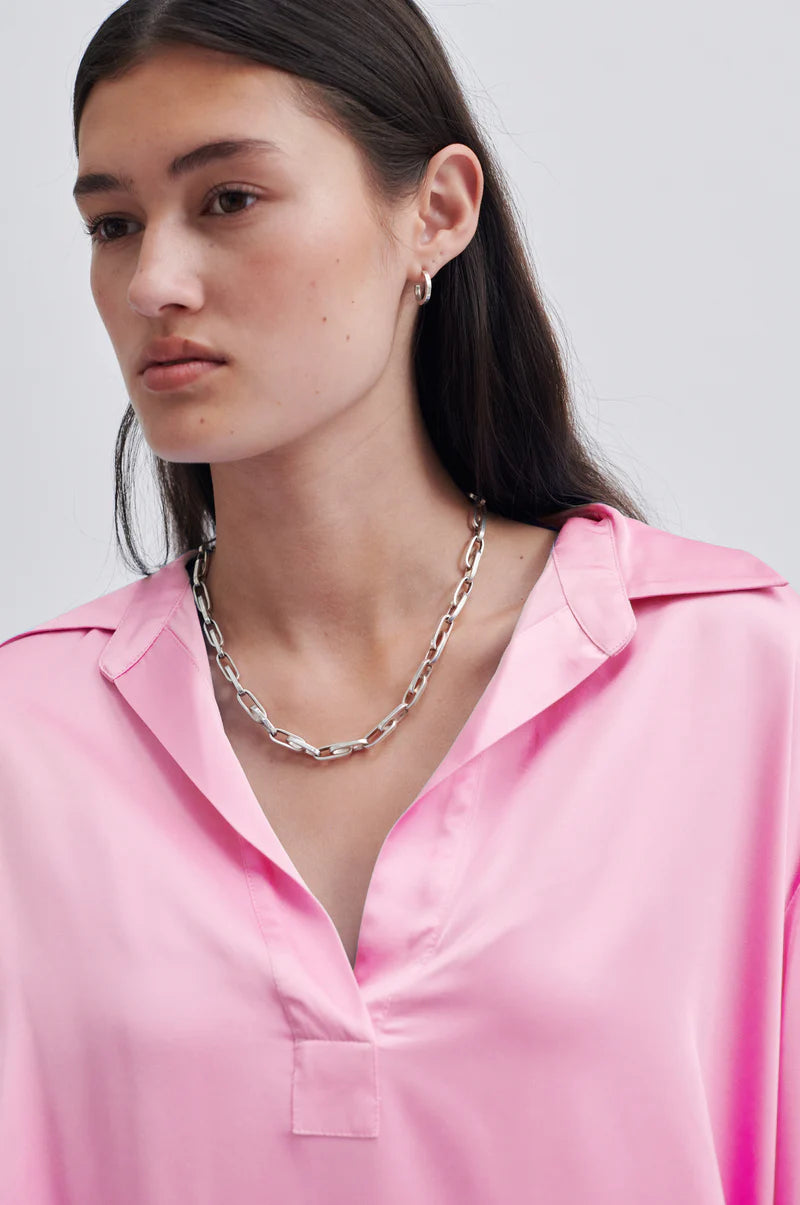 Second Female Galla Blouse Begonia Pink - hvittrad.no
