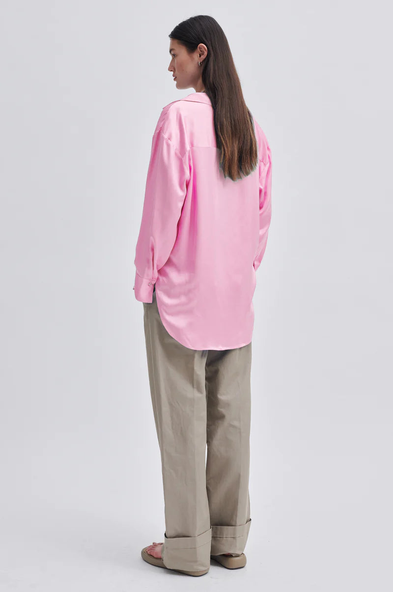 Second Female Galla Blouse Begonia Pink - hvittrad.no