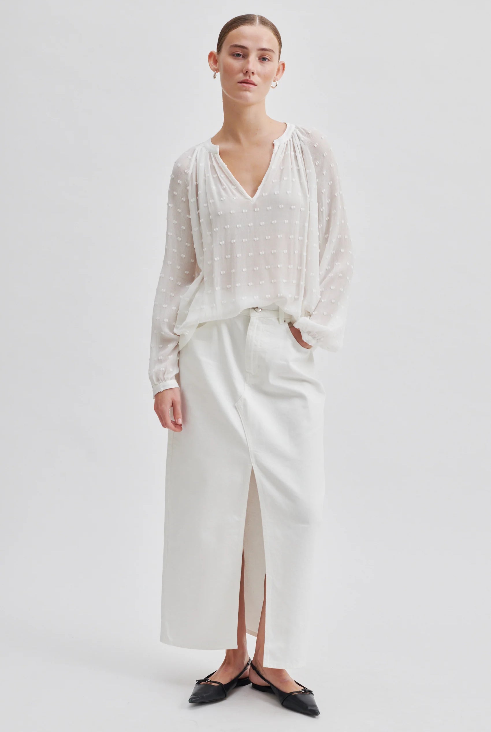 Second Female Lynn Skirt Snow White - hvittrad.no