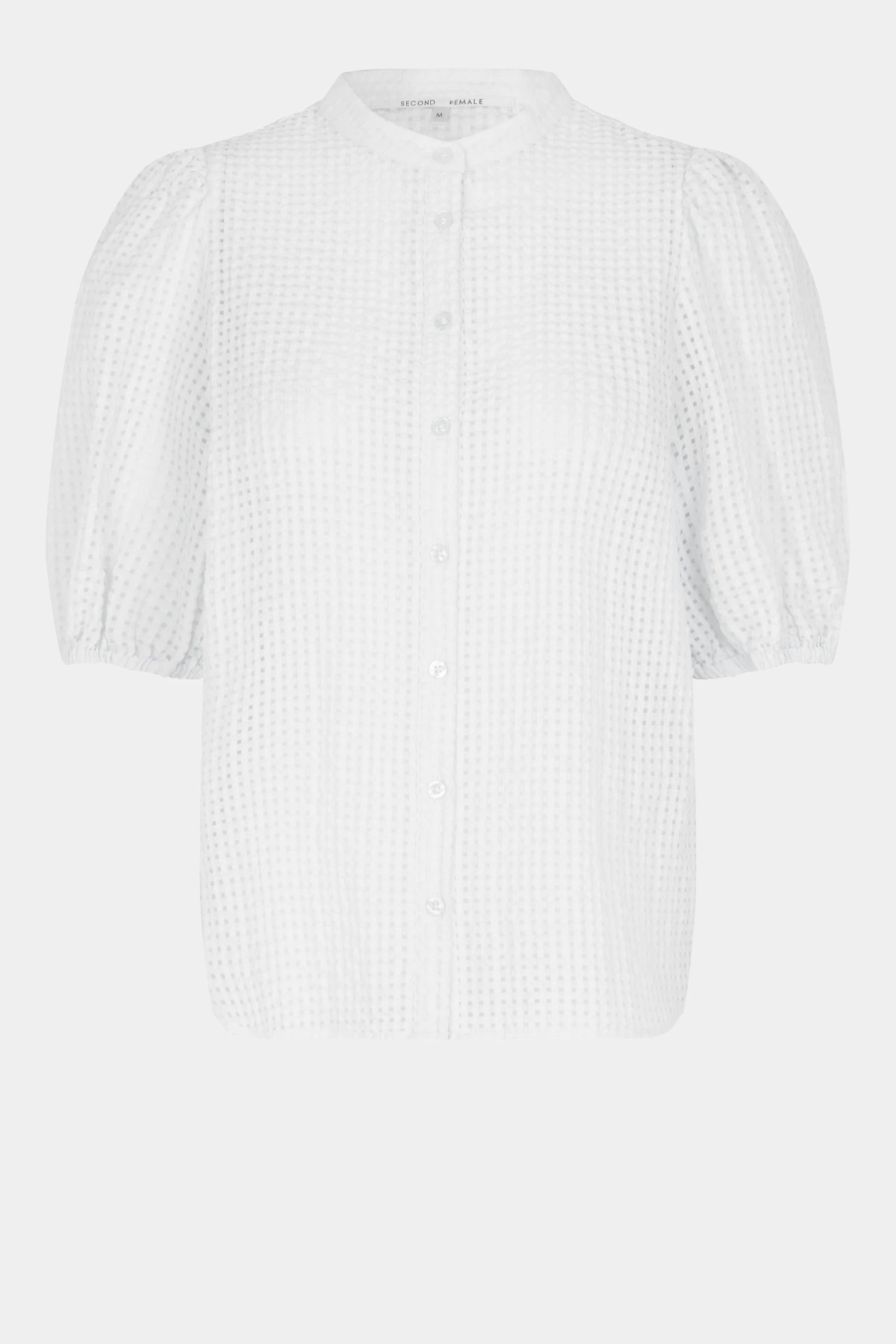 Second Female Tascha Shirt White - hvittrad.no