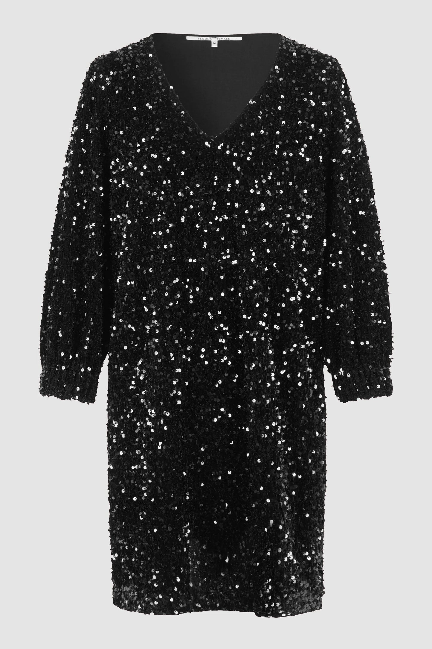 Second Female Winternalia Dress Black - hvittrad.no
