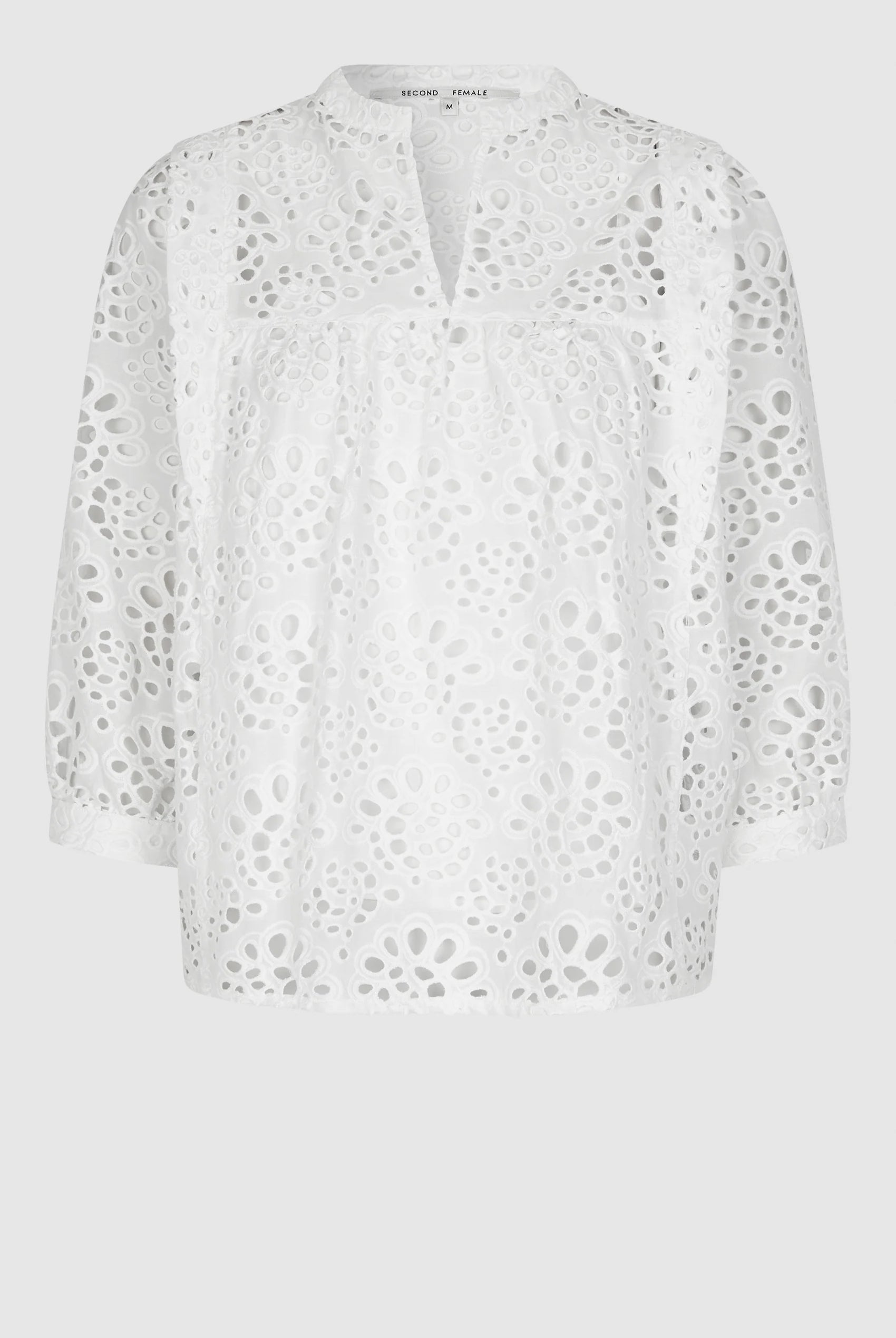 Second Female Stefanie Blouse White - hvittrad.no