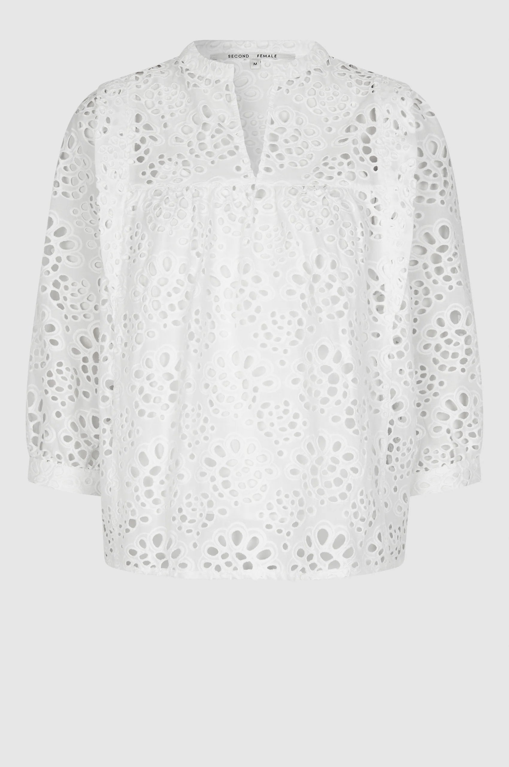 Second Female Stefanie Blouse White - hvittrad.no