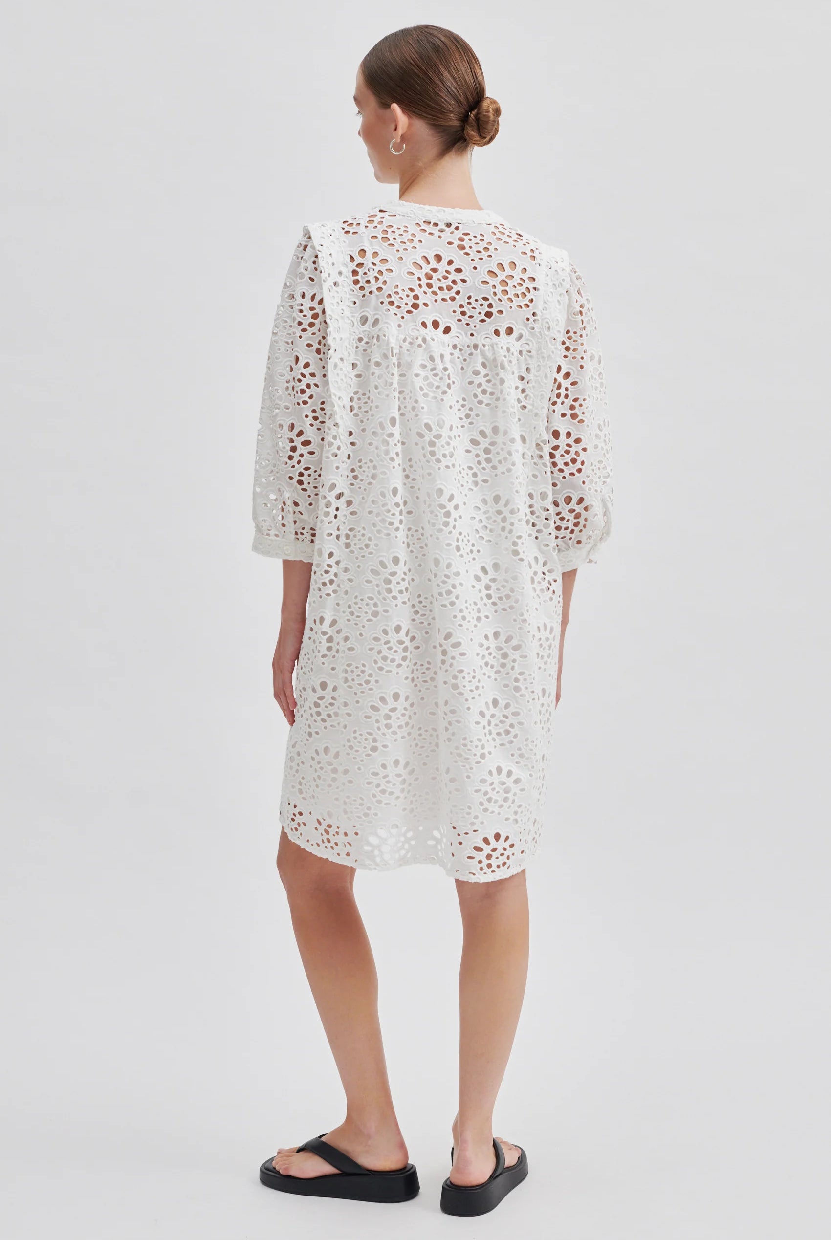 Second Female Stefanie Dress White - hvittrad.no