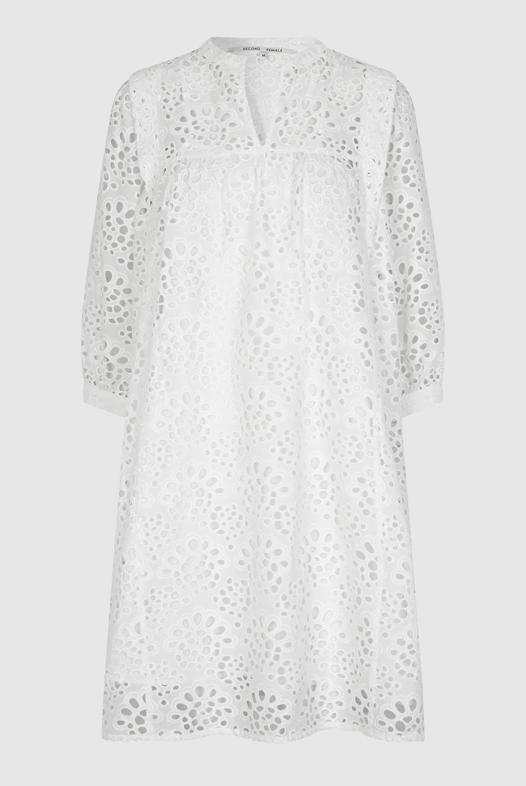 Second Female Stefanie Dress White - hvittrad.no