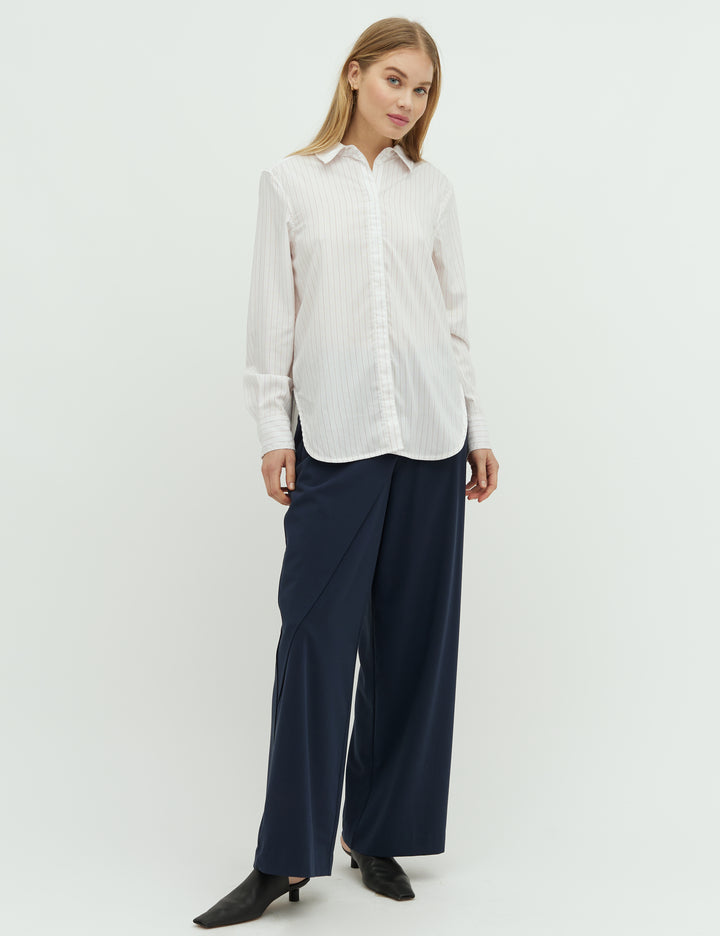 Mbym Dalinna-M Shirt Rose Darlene Stripe - hvittrad.no