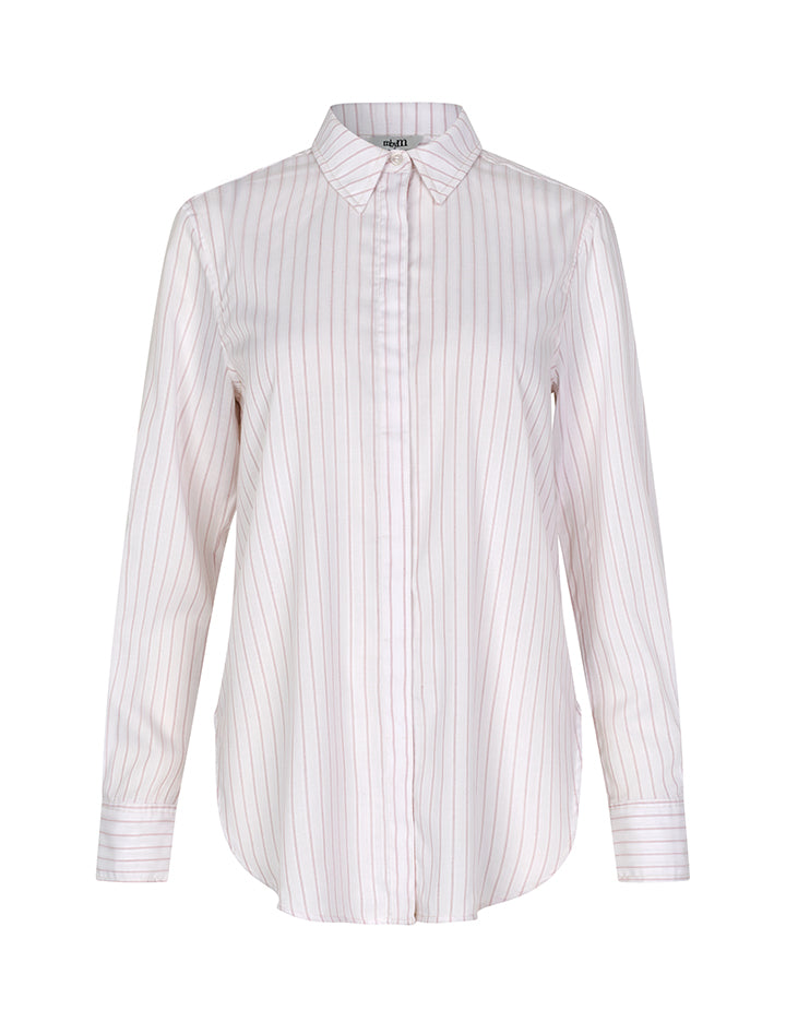 Mbym Dalinna-M Shirt Rose Darlene Stripe - hvittrad.no