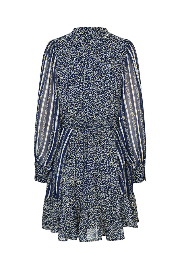 Mbym Fiala-M Dress Bonnie Print - hvittrad.no