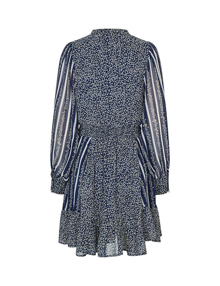 Mbym Fiala-M Dress Bonnie Print - hvittrad.no