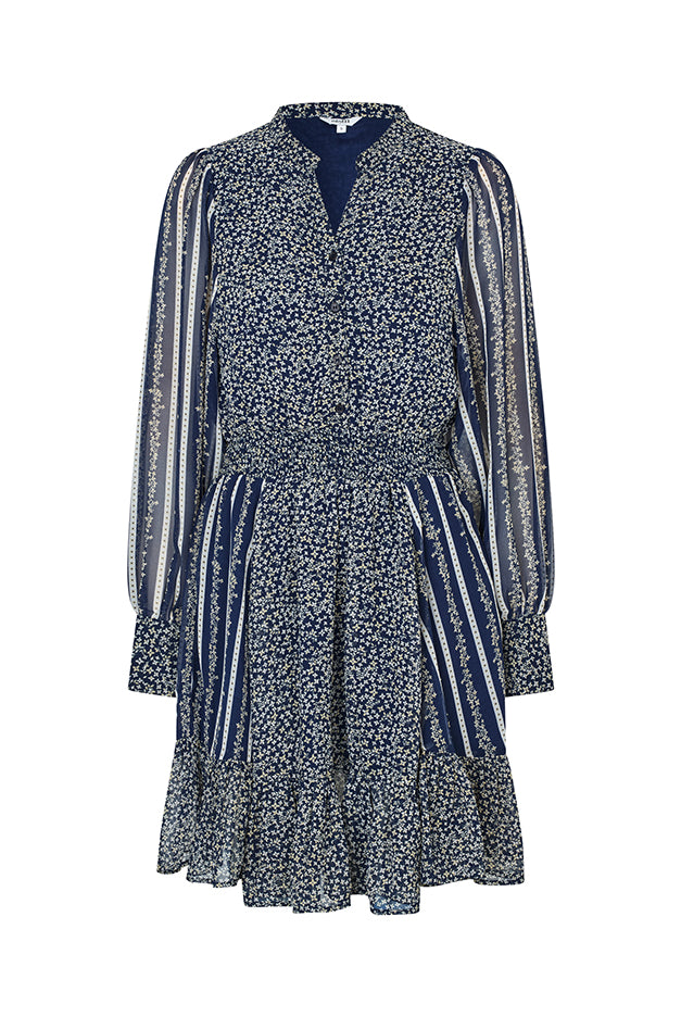 Mbym Fiala-M Dress Bonnie Print - hvittrad.no