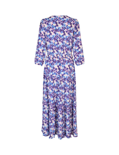 Mbym Shanaya-V-M Dress Palinan Print - hvittrad.no