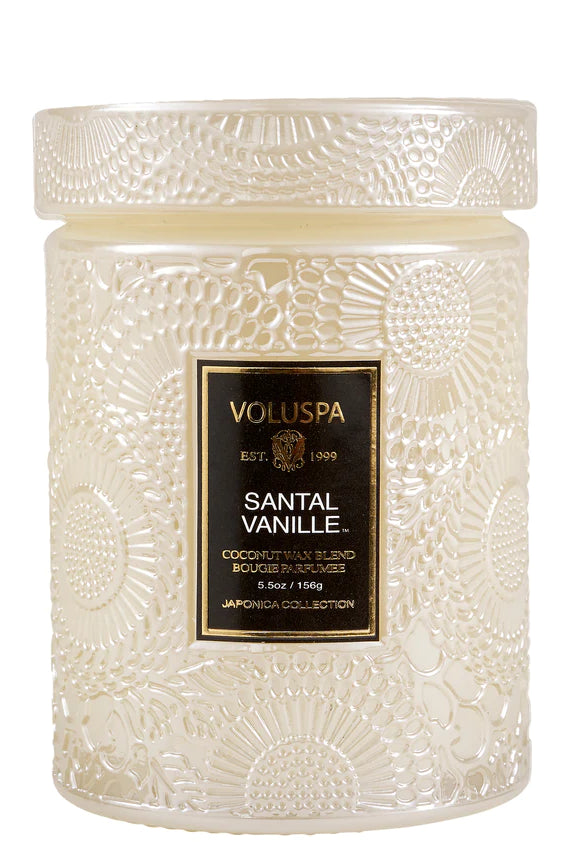 Voluspa Small Jar Candle - Santal Vanille 156g - hvittrad.no