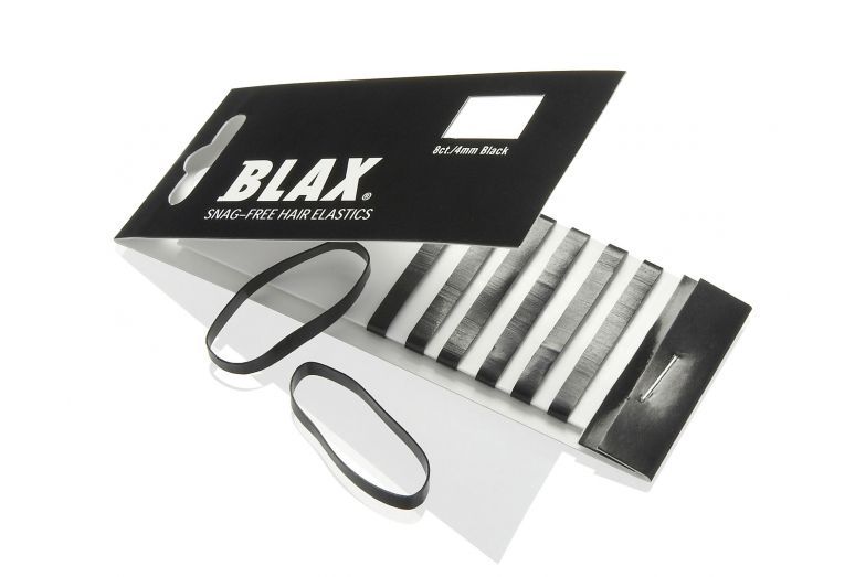 Snag-Free Elastics 8Pk Black