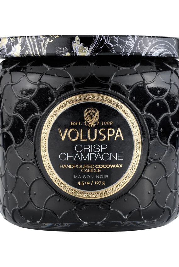 Voluspa Petite Jar Candle - Crisp Champagne 127g - hvittrad.no