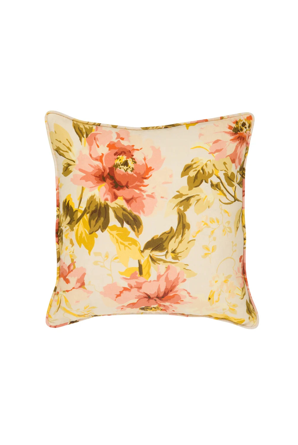byTiMo Cushion Cover Linen 50x50cm Blooming - hvittrad.no