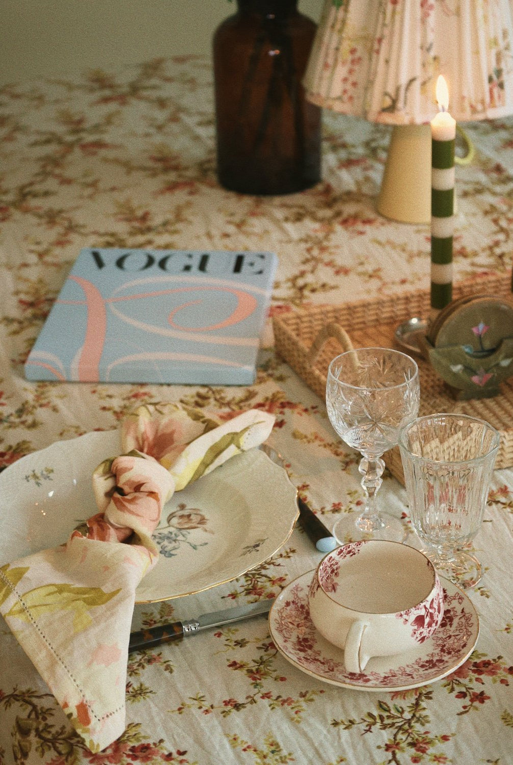 byTiMo Napkin Blooming - hvittrad.no