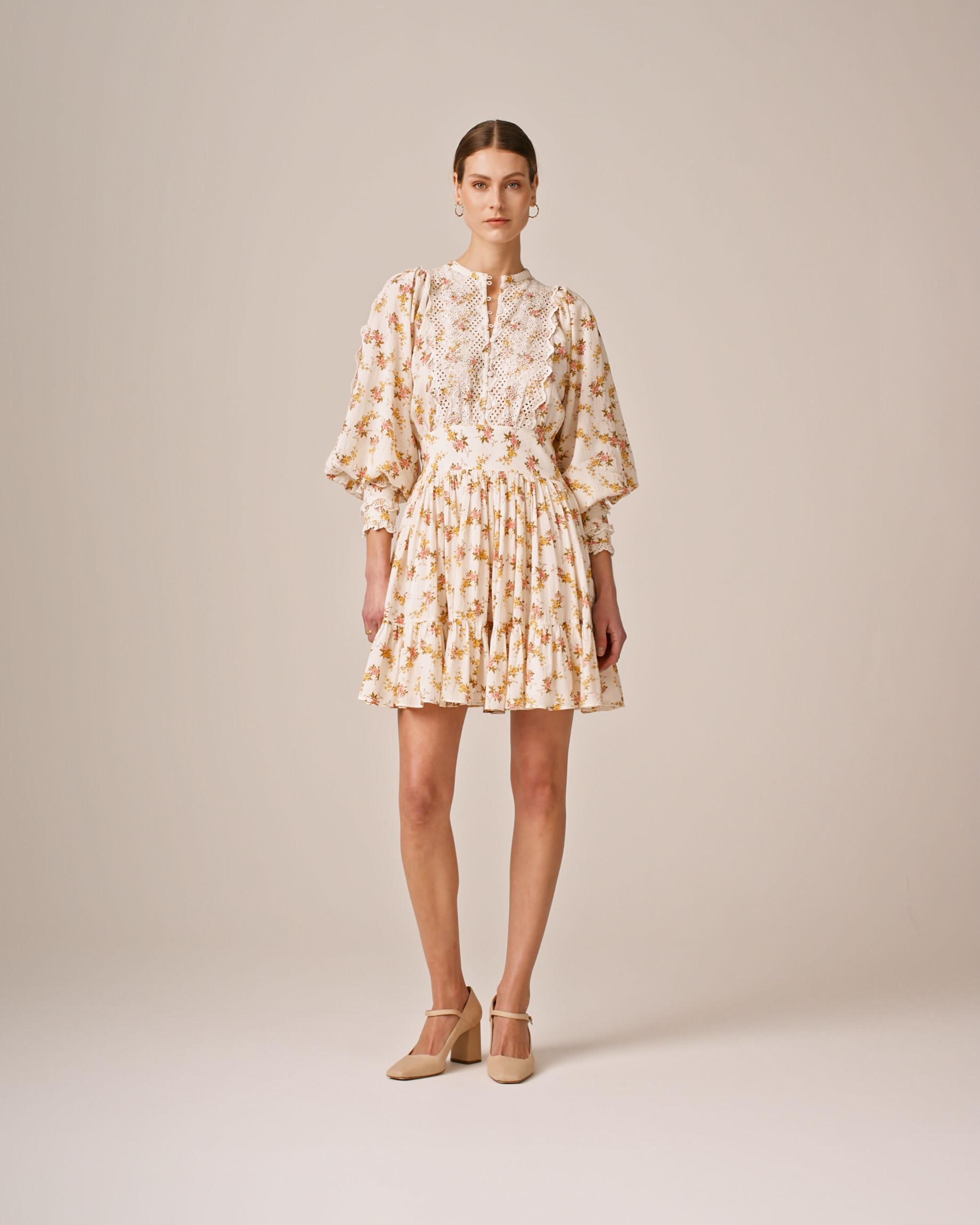 byTiMo Cotton Slub Mini Dress Vinyl Wallpaper - hvittrad.no