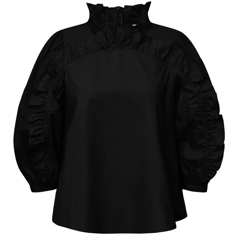 Gossia AngeliaGO Blouse Black - hvittrad.no