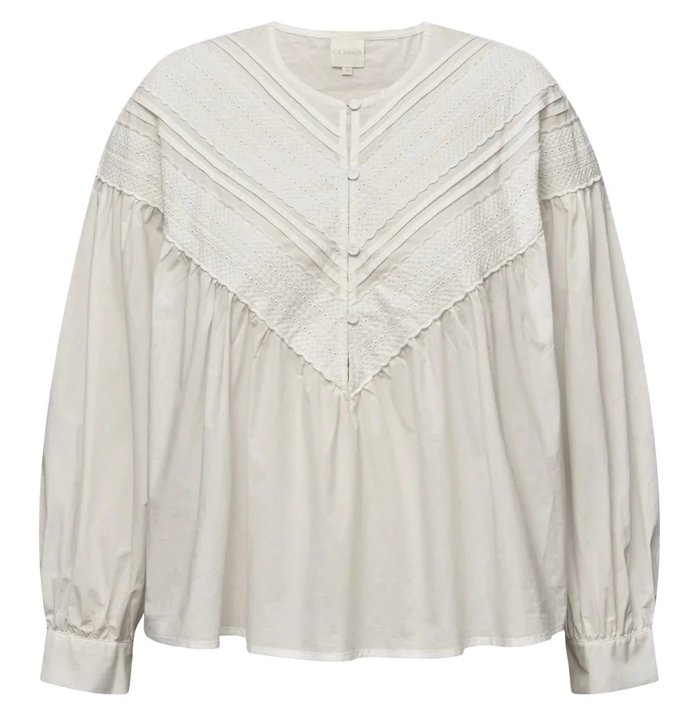 Gossia AnnebelleGO Blouse Off-White - hvittrad.no