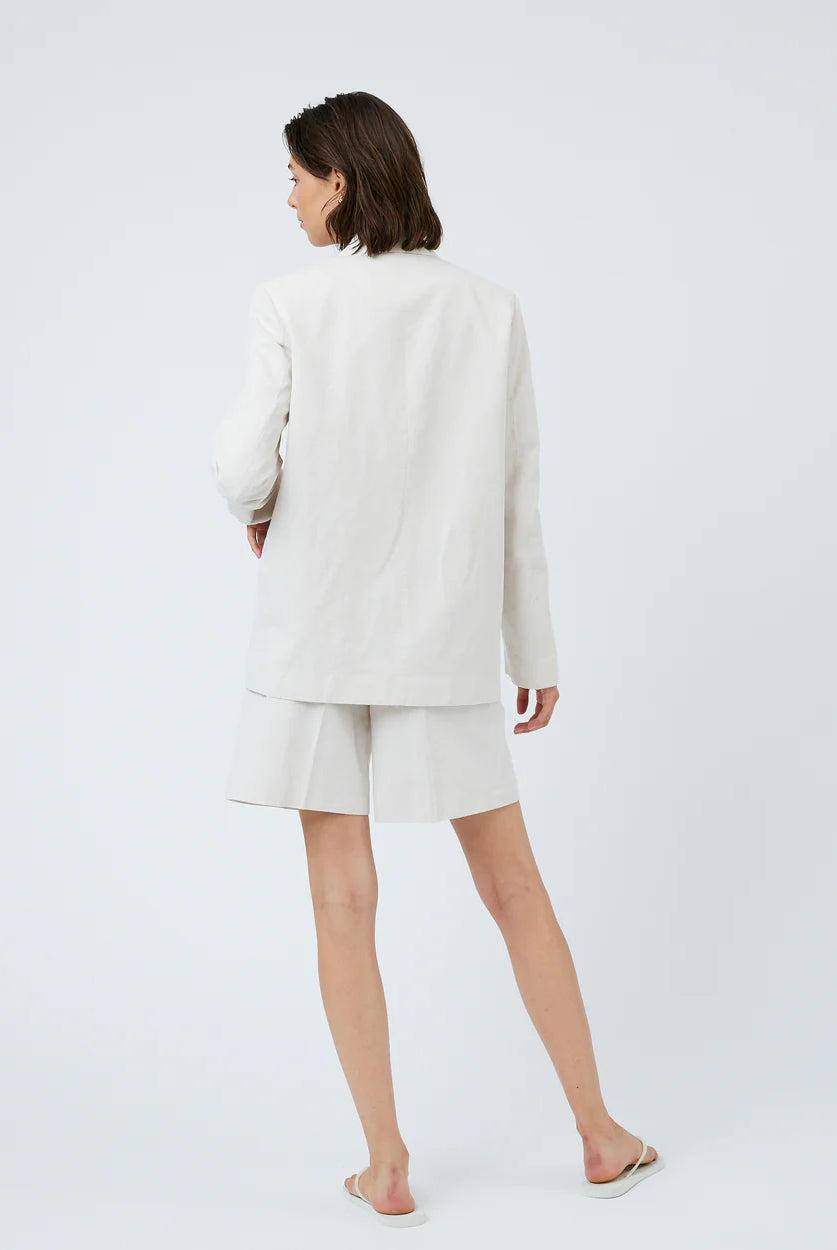 Minimum Brikka 9843 Blazer Coco Milk - hvittrad.no