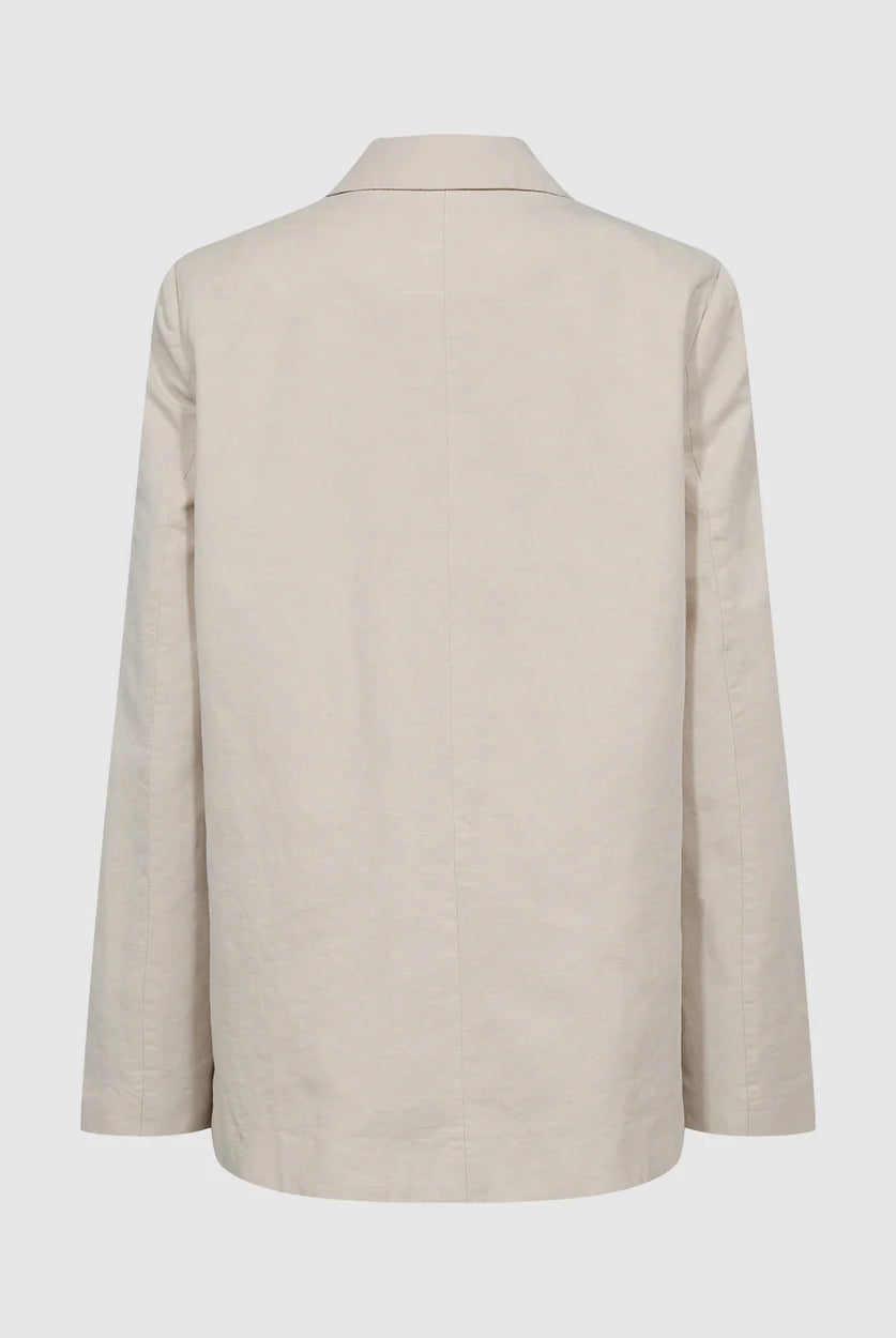 Minimum Brikka 9843 Blazer Coco Milk - hvittrad.no