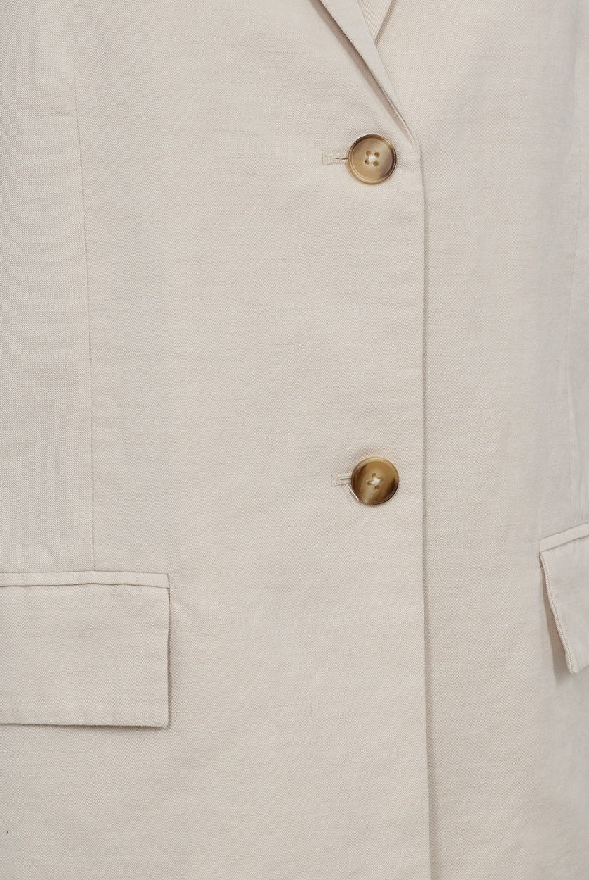 Minimum Brikka 9843 Blazer Coco Milk - hvittrad.no