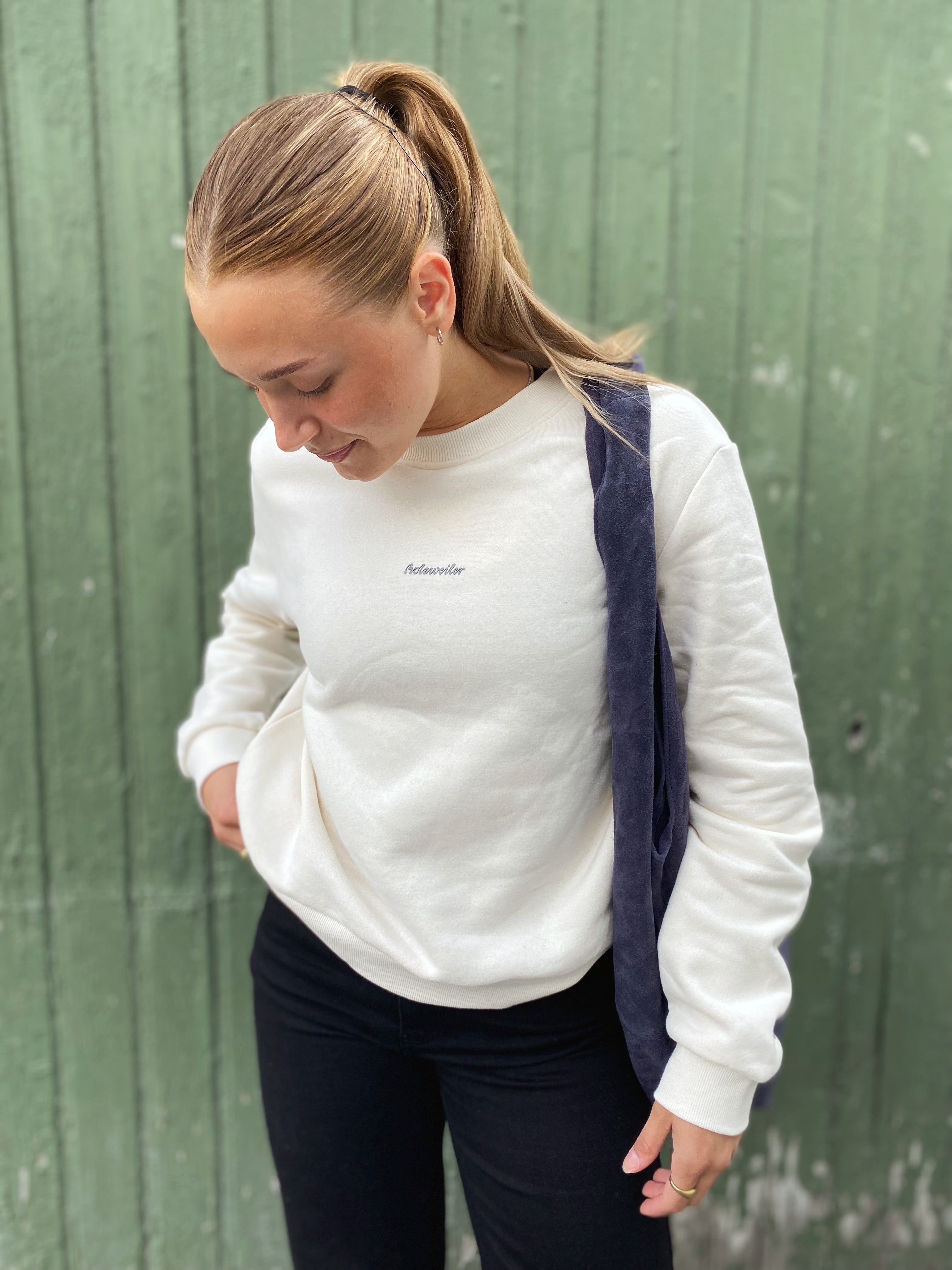 Holweiler W Regular Crew Ecru - hvittrad.no