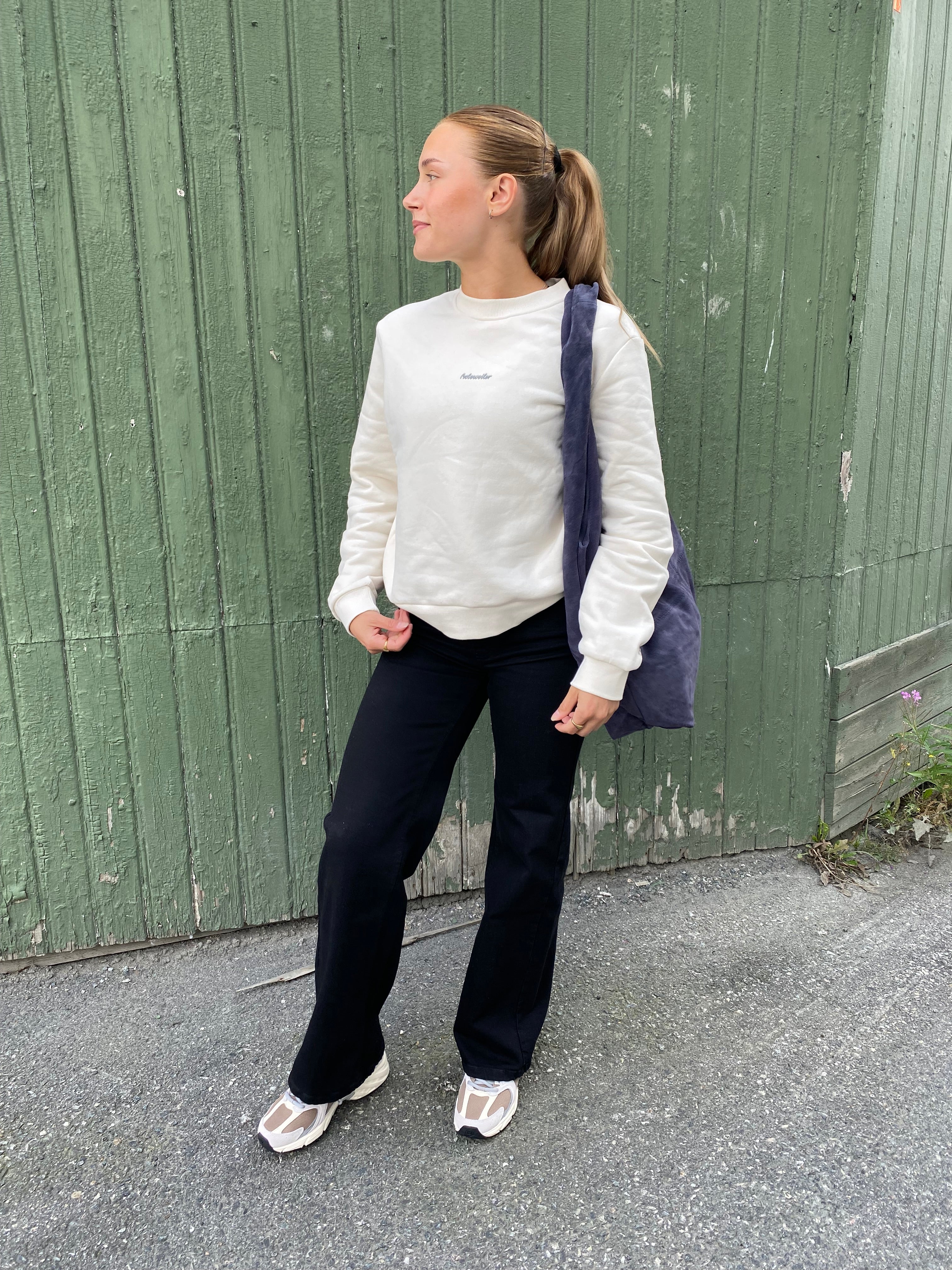 Holweiler W Regular Crew Ecru - hvittrad.no