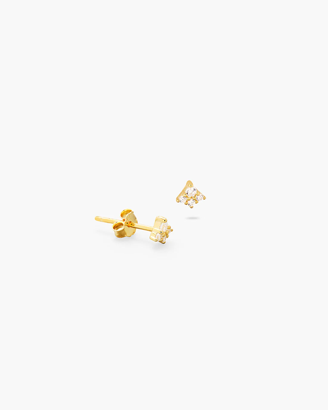 Philippa Studios Coco Ørepynt Gold Plated Silver - hvittrad.no